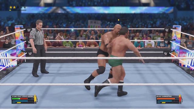 Stone Cold Steve Austin vs Bruno Sammartino - WWE 2K23 смотреть онлайн