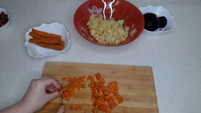 ВИНЕГРЕТ С КВАШЕНОЙ КАПУСТОЙ. Винегрет с фасолью. Постные рецепты. смотреть онлайн