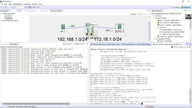 VIRL PE 1.5 - Default Gateway, IPv4 and IPv6 Addresses on Lxc and Server смотреть онлайн