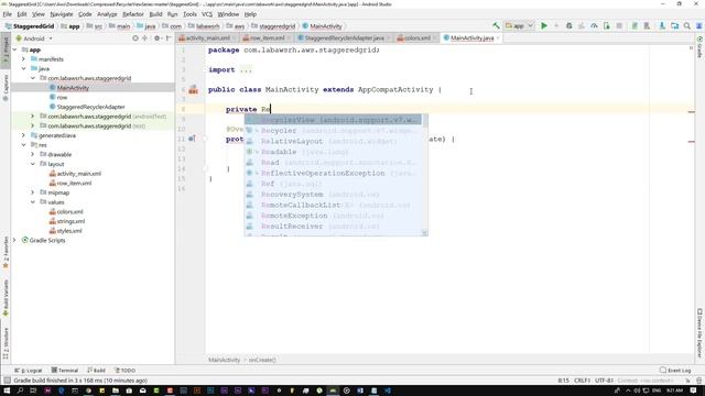 Staggered Grid Recyclerview Example | Android Studio Tutorial смотреть онлайн
