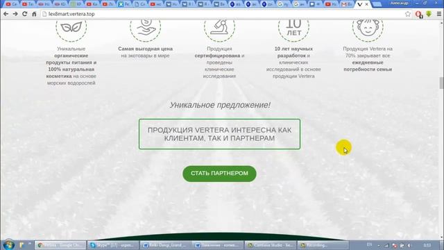 Как настроить Страницу Лендинга Vertera смотреть онлайн