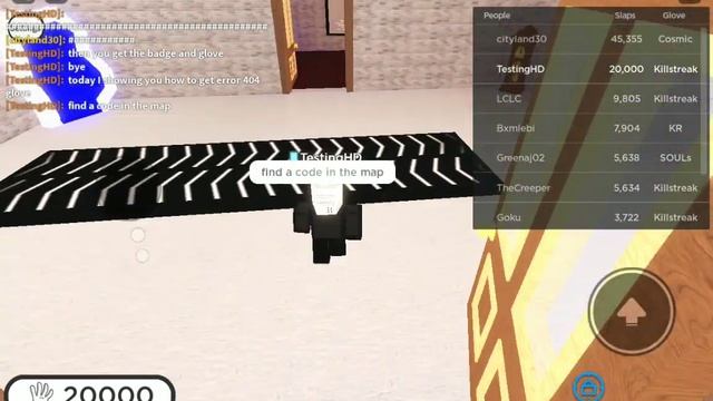 how to get error 404 glove (slap battles killstreak edition) смотреть онлайн