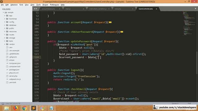 #68 Make E-com website in Laravel 5.6 | Update Password | jQuery Validations смотреть онлайн