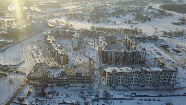 Облёт ЖК Левада / Минск / Зима смотреть онлайн