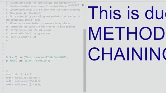 Functional JavaScript Programming 4 - Method Chaining (WITH EXAMPLE) смотреть онлайн