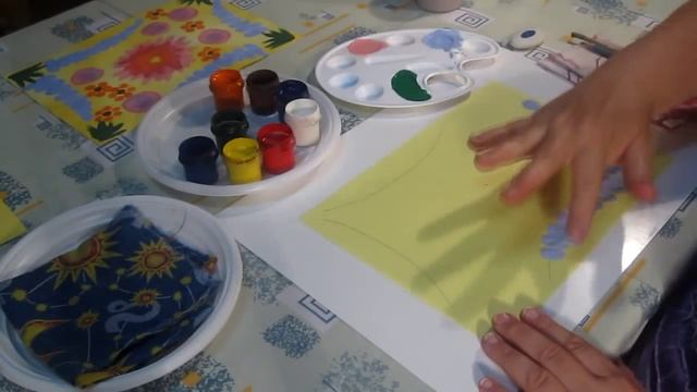 Урок 1: Летний Луг (Рисование пальчиками) смотреть онлайн