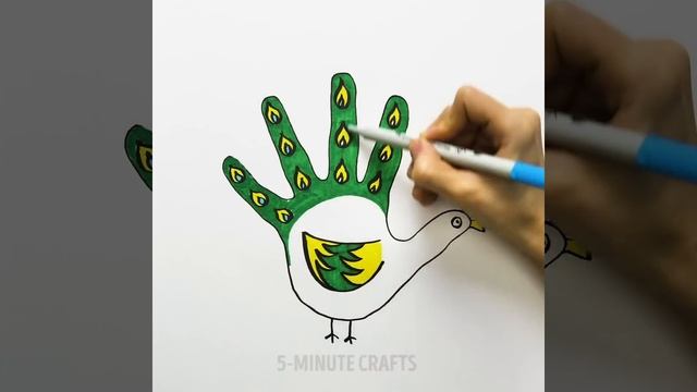 HOW TO DRAW ANY ANIMAL WITH YOUR HAND || Simple Drawing Tricks for Beginners смотреть онлайн