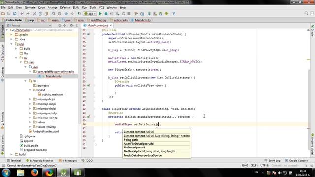 Develop simple Online Radio in Android Studio смотреть онлайн