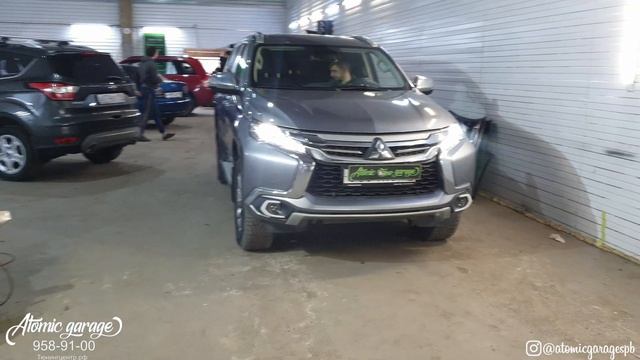 MItsubishi Pajero Sport замена линз на светодиодные Diliht смотреть онлайн