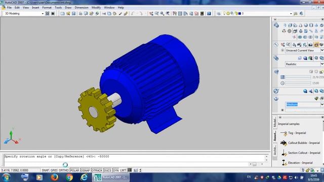 Amazing AutoCAD 3D Animation Motor смотреть онлайн