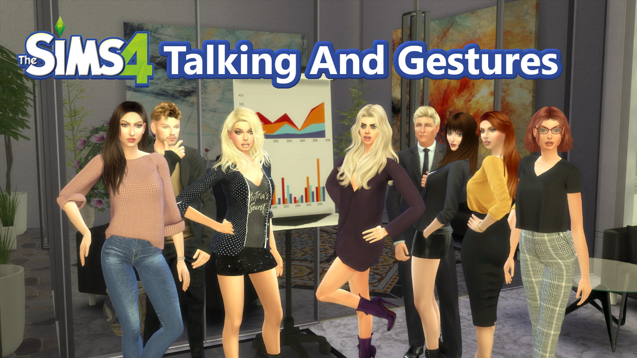 The Sims 4 Talking and gesture Animations - Download смотреть онлайн