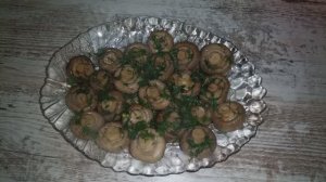 Шампиньоны в микроволновке.