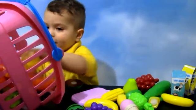 Корзина ШОПКИНС...!!! Овощи и фрукты на липучках...!!! смотреть онлайн