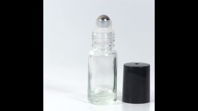 Roll-On Cylinder 1/6 oz (5ml) Clear Glass with Bottle Stainless Steel Roller -R33M смотреть онлайн