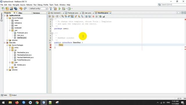 4 Java Interface User Dao (Data Access Object) смотреть онлайн