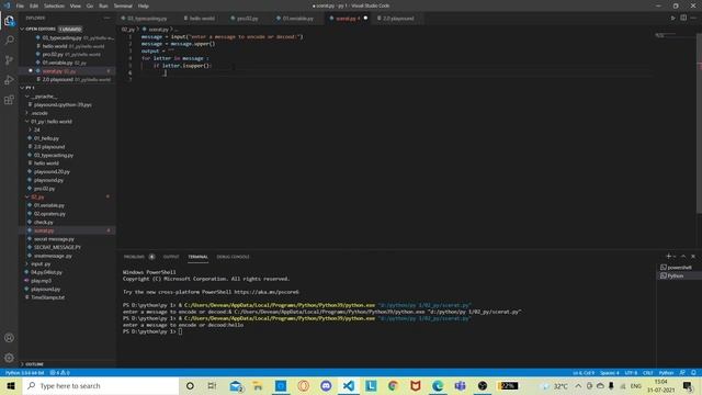 how to make secret message using python смотреть онлайн