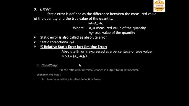 Instrumentation 02|| Static characteristics || Sachin Tendulkar code смотреть онлайн