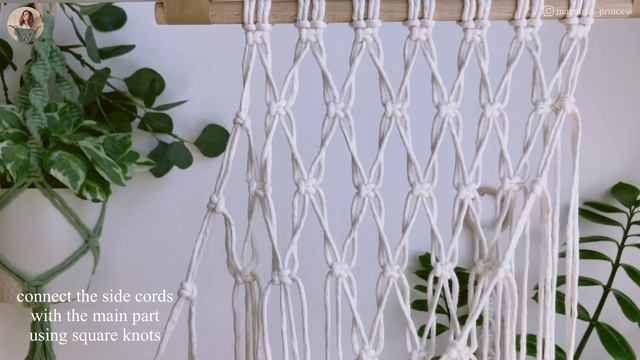 DIY macrame storage basket wall hanging tutorial || Fruit net bag for kitchen смотреть онлайн
