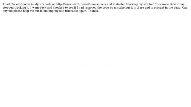 Webmasters: Placed Analytics code - Google still not displaying analytics смотреть онлайн