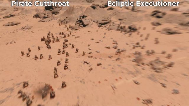 100 Pirate Cutthroat VS 100 Ecliptic Executioner - Starfield