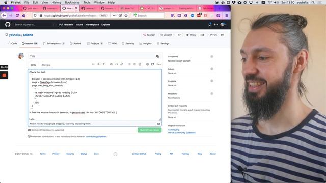Клик который ждет Overlay. Требования к пул реквестам. Структура тестов. [Оупенсорс Дневник PR #310 смотреть онлайн