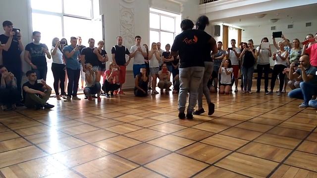 Minsk Fire 2016. Laurent & Adeline (Fr) - Kizomba Technical Steps смотреть онлайн