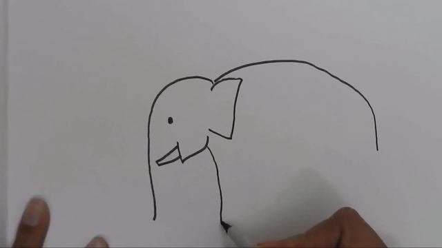 How to draw an elephant easy steps.Advanced tutorial смотреть онлайн