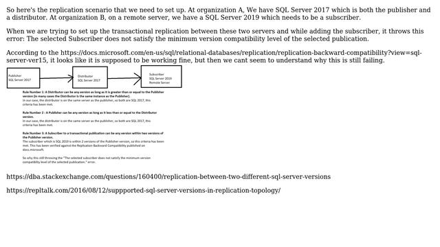 Transactional Replication between SQL Server 2017(Publisher+Distributor) and SQL Server... смотреть онлайн