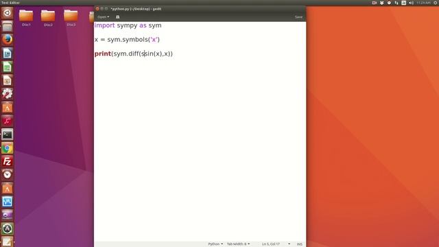How to do differentiation in python using sympy module смотреть онлайн