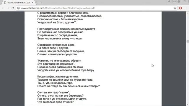 Шантидева. Путь Бодхисаттвы. Бодхичарья-аватара. (Глава 5) смотреть онлайн