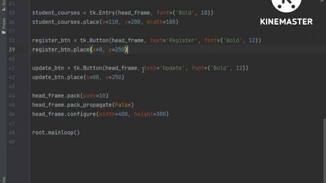 CRUD Student Registration System in Tkinter | Part 1 смотреть онлайн