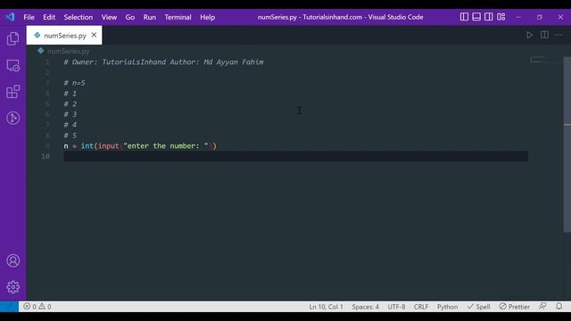print number from 1 to 10 in python or 1 to n смотреть онлайн
