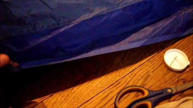 Ремонт палатки с большой дырой