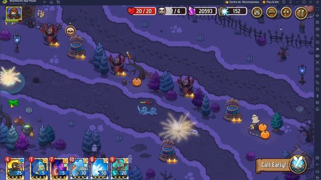 Crazy Defense Heroes - Halloween Invasion LVL14 - Foul is Fair (Nightmare - Cloud) смотреть онлайн