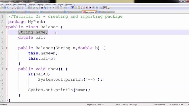 Java Programming Tutorial 23 - Creating and Importing Packages смотреть онлайн