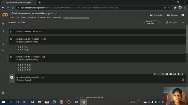 Pengenalan Tensorflow : Matriks Tensor смотреть онлайн