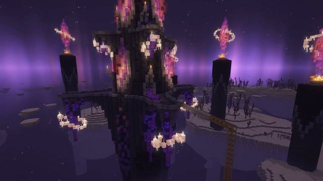 End Crystal Tower (with schematic download) | Minecraft Build Showcase смотреть онлайн