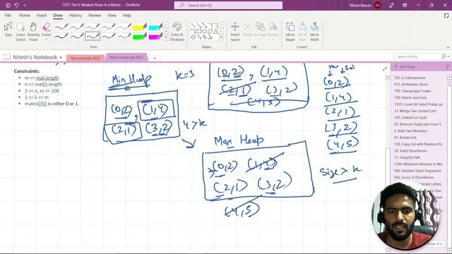 The K Weakest Rows in a Matrix | Leetcode 1337 | Array | Binary Search | Max Heap | Matrix смотреть онлайн
