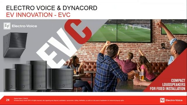 Electro Voice, Dynacord, EV Inovation обзор серии