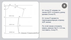 Простая выкройка блузки с коротким цельнокроеным рукавом | Выкройка для начинающих | Blouse pattern