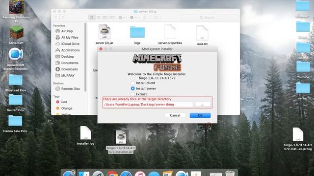 Minecraft Forge Server Tutorial MAC смотреть онлайн