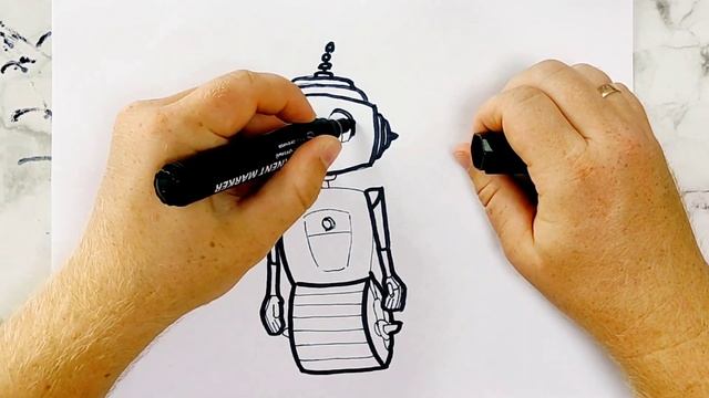 How To Draw A Robot / Как нарисовать робота