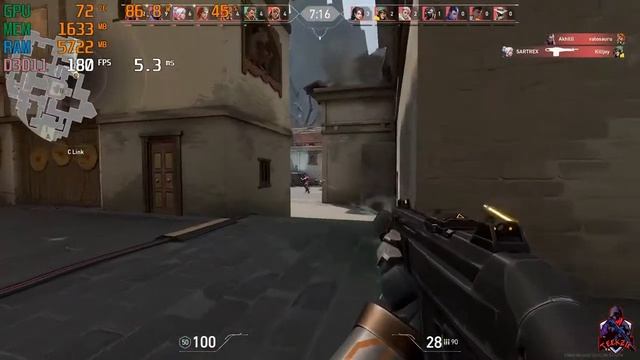 VALORANT IN RYZEN 5 3500X AND RX570 4GB ON 75hz LG MONITOR || 180+ FPS || 1080P || TEEKZIE GAMING | смотреть онлайн