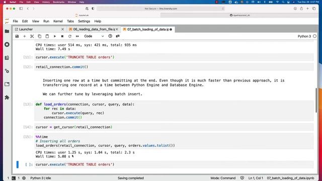 Programming Essentials Python - Batch Operations - Batch Loading of Data смотреть онлайн
