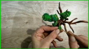 Дерево из пластилина