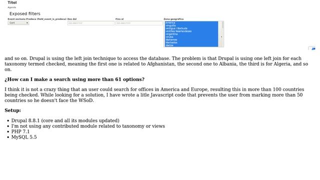 Drupal: Using taxonomy exposed filter in a view ends in MySQL can only use 61 tables in a join смотреть онлайн