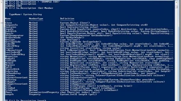 Работа с объектами в Windows PowerShell 2.0