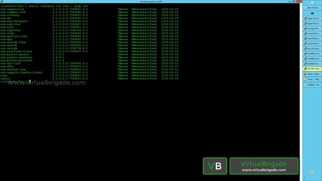NSX-T 2.1 Part 10: Understanding the NSX T VIBS and deb packages installed on ESXi & KVM смотреть онлайн