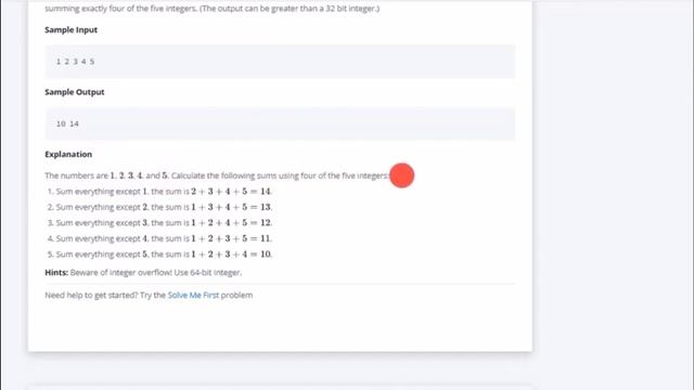 Hackerrank problem Mini-Max Sum in problem Solving is solved for you in python language. смотреть онлайн