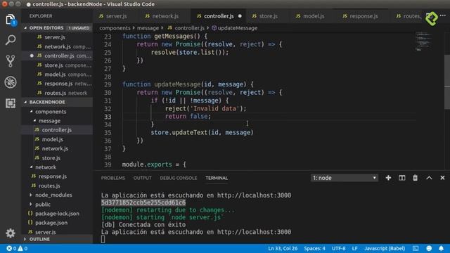Curso de Backend Node.js 4.4 MongoDB Actualizar datos смотреть онлайн